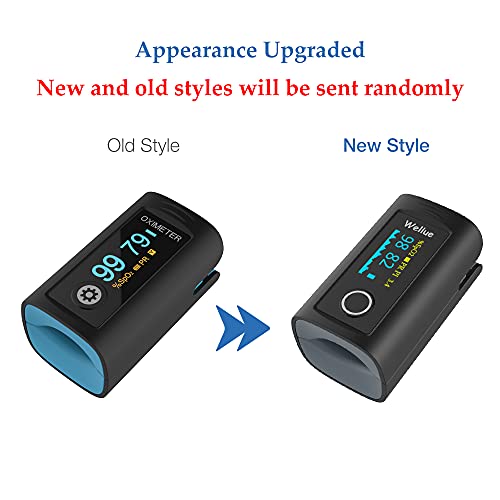 Wellue Fingertip Pulse Oximeter 60F, Blood Oxygen Saturation Monitor with Ala...