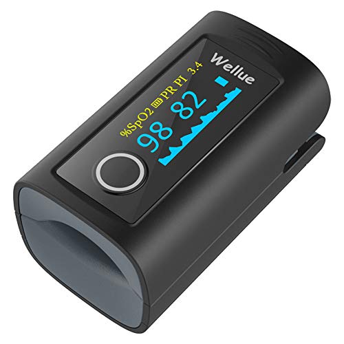 Wellue Fingertip Pulse Oximeter 60F, Blood Oxygen Saturation Monitor with Ala...