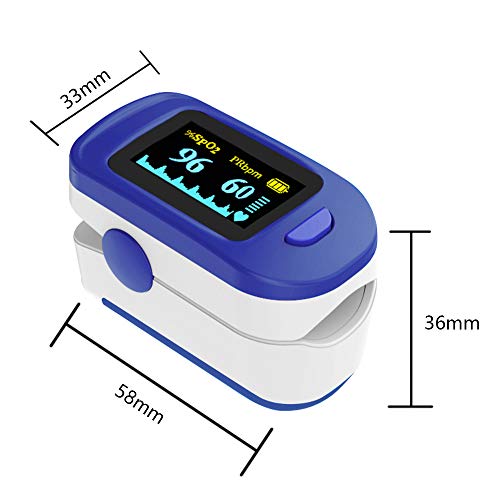Wellue Fingertip Pulse Oximeter, Blood Oxygen Saturation and Heart Rate Monit...