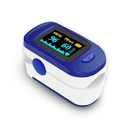 Wellue Fingertip Pulse Oximeter, Blood Oxygen Saturation and Heart Rate Monit...