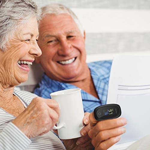 Wellue Oximeter Fingertip Blood Oxygen Saturation Monitor with Alarm, Heart R...