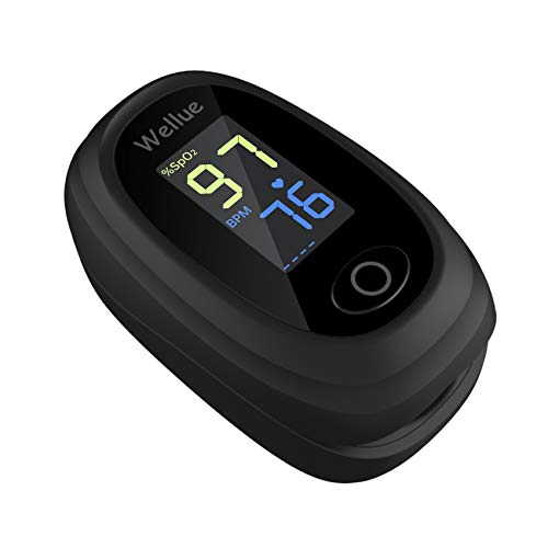 Wellue Oximeter Fingertip Blood Oxygen Saturation Monitor with Alarm, Heart R...