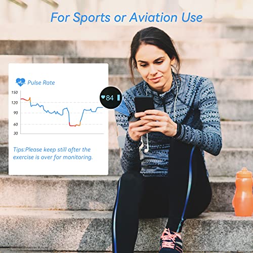 Wellue Wearable Pulse Oximeter - Rechargeable O2ring Bluetooth Oxygen Saturat...