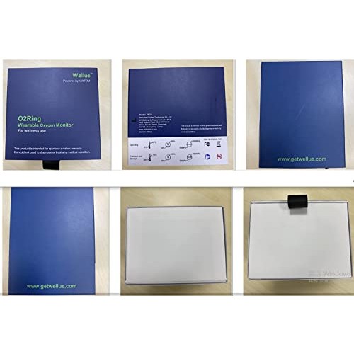 Wellue Wearable Pulse Oximeter - Rechargeable O2ring Bluetooth Oxygen Saturat...