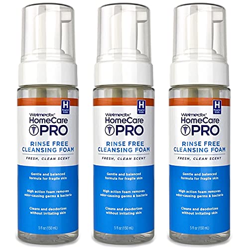 Welmedix Rinse Free Cleansing Foam, 3 in 1 Body Wash, Shampoo and Personal Cl...