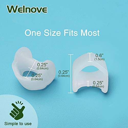 Welnove Gel Toe Separator, Pinky Toe Spacers, Little Toe Cushions for Prevent...