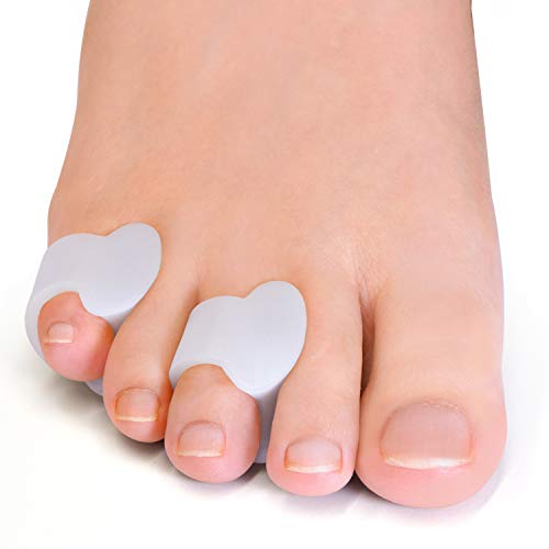 Welnove Gel Toe Separator, Pinky Toe Spacers, Little Toe Cushions for Prevent...