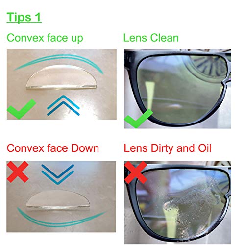 2 Pack, +1.50 Reusable Stick-On Bifocal Lenses Reader Magnifying Adhesive Rea...