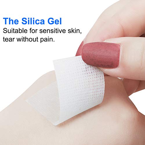 Lash Tapes Blue Silicone Gel Cross Texture Direction Eyelash Tapes Eaily Tear...