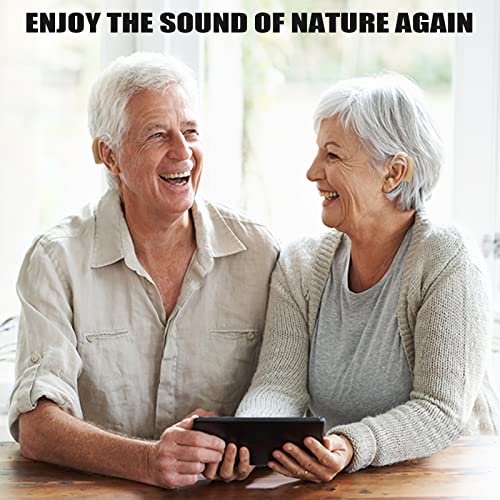 Hearing Aids for Seniors Rechargeable with Noise Cancelling, BTE Hearing Ampl...