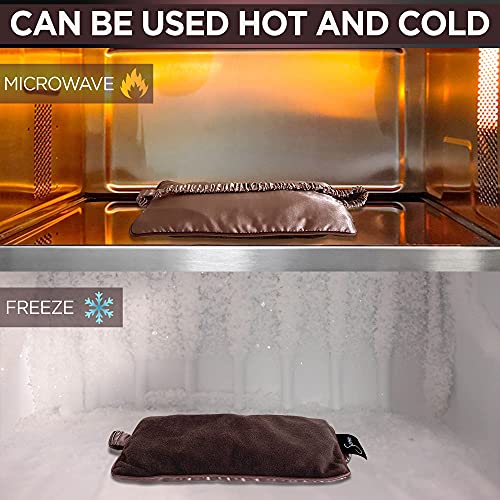 WEPL Senso Lavender Eye Pillow Clay Beads Weighted Eye Mask Elastic Strap Hot...