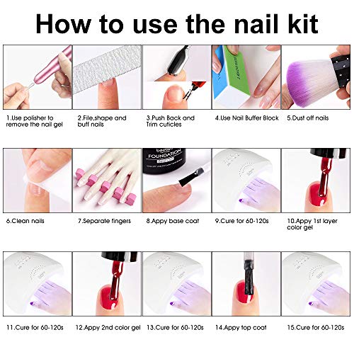 86PCS Portable USB Electric Nail Drill Set Polish Pen File Kit, 48W UV LED Na...