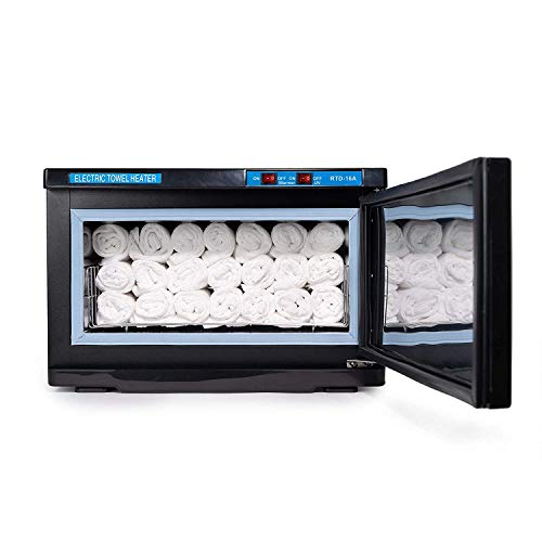 West Ivory Professional Hot Towel & UV Sterilizer Warmer Cabinet - Facial Spa...