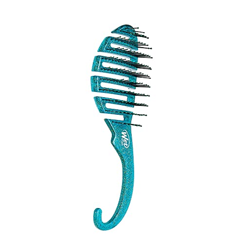 Wet Brush Hair Brush Shower Detangler - Green Glitter - Exclusive Ultra-soft ...
