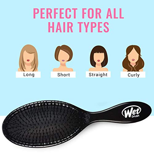 Wet Brush Original Detangler Hair Brush: Classic Black - Exclusive Ultra-soft...