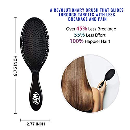 Wet Brush Original Detangler Hair Brush: Classic Black - Exclusive Ultra-soft...