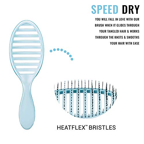 Wet Brush Osmosis Speed Dry Hair Brush - Blue - Vented Design and Ultra Soft ...