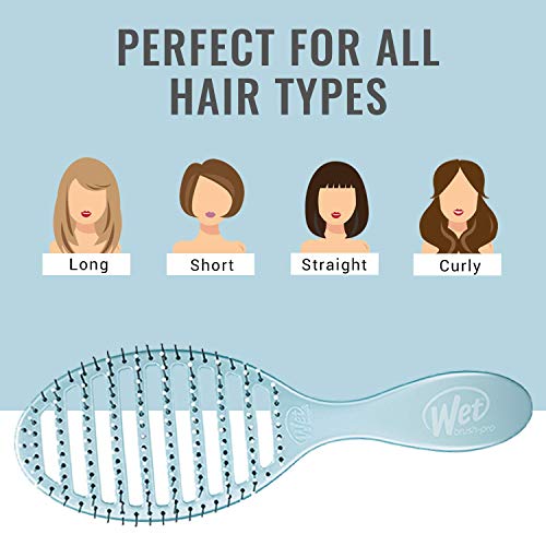 Wet Brush Osmosis Speed Dry Hair Brush - Blue - Vented Design and Ultra Soft ...