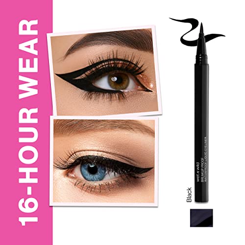 wet n wild Mega Last Breakup-Proof Liquid Eyeliner| Precision Brush Tip| Wate...