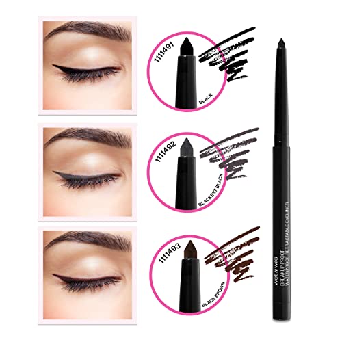 wet n wild Mega Last Breakup-Proof Retractable Gel Eyeliner| Waterproof| Smud...