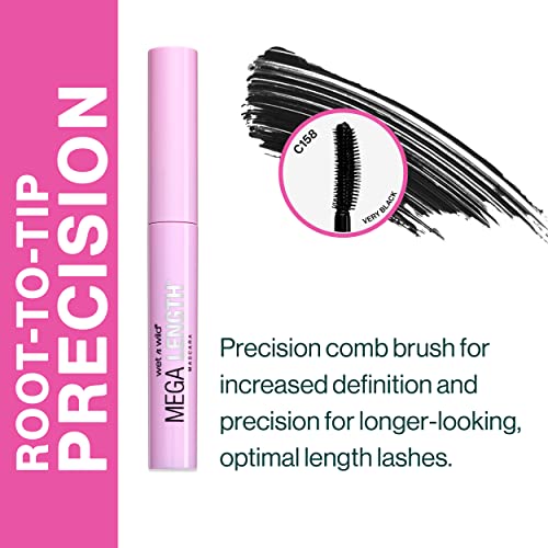 wet n wild Mega Length Mascara, Very Black, 0.21 Ounce