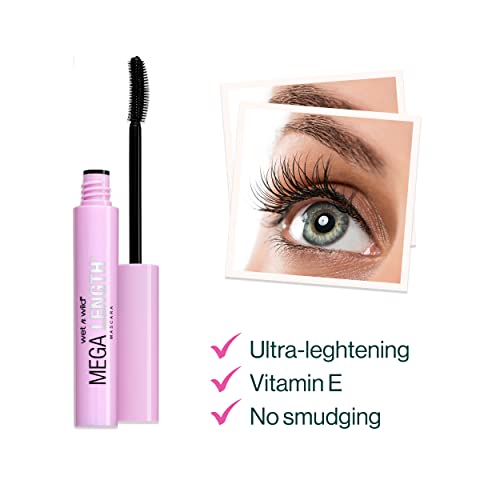 wet n wild Mega Length Mascara, Very Black, 0.21 Ounce
