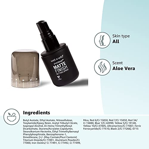 wet n wild Photo Focus Matte Finish Setting Spray, Matte Appeal, 1.52 Ounces