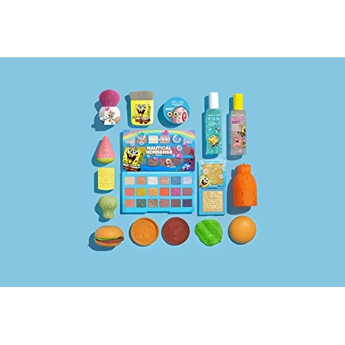 Wet n Wild Soap Suds Sponge + Brush Cleanser Bob Squarepants Makeup Tools Bru...