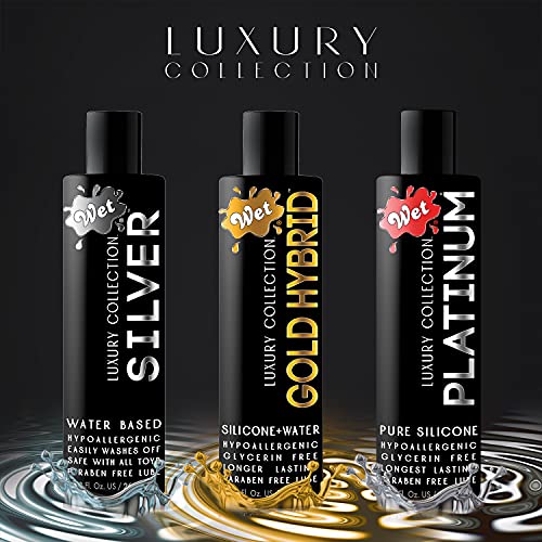 Wet Platinum Silicone Based Sex Lube 4.2 Ounce Premium Personal Luxury Lubric...