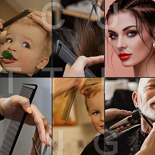 4 Pcs Detangling Brush Set, 9-Row Cushion Nylon Bristle Shampoo Brush, Rattai...