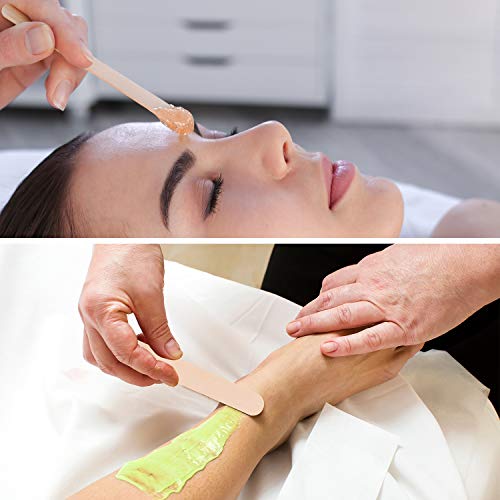 Whaline 650 Waxing Sticks Wax Strips Kit Including 350Pcs 3 Styles Wax Spatul...
