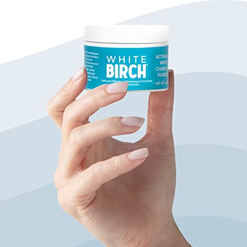 White Birch Activated White Charcoal Powder - Professional Teeth Whitening Ch...