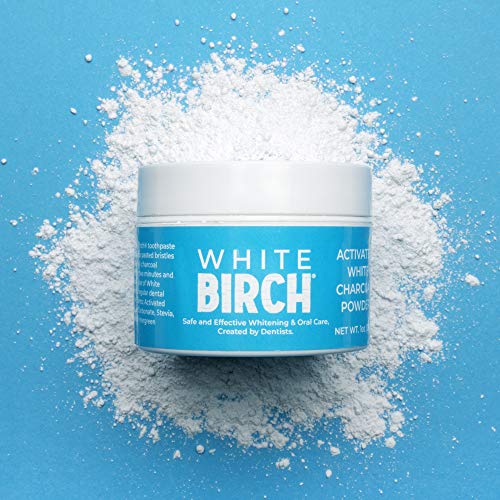White Birch Activated White Charcoal Powder - Professional Teeth Whitening Ch...
