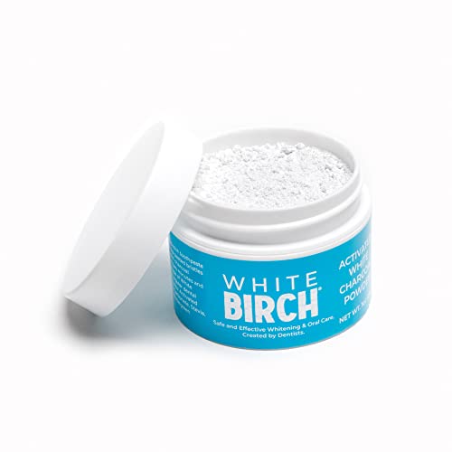 White Birch Activated White Charcoal Powder - Professional Teeth Whitening Ch...
