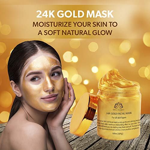 24K Gold Facial Mask — Rejuvenating Anti-Aging Face Mask — Face Mask For Flaw...