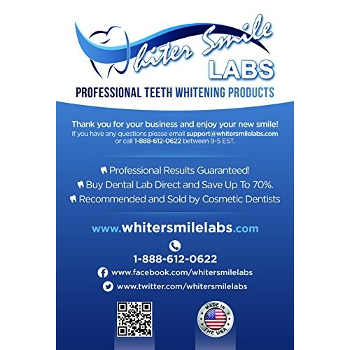 Whiter Smile Labs Teeth Whitening Trays - BPA Free - Thin Moldable Mouth Tray...
