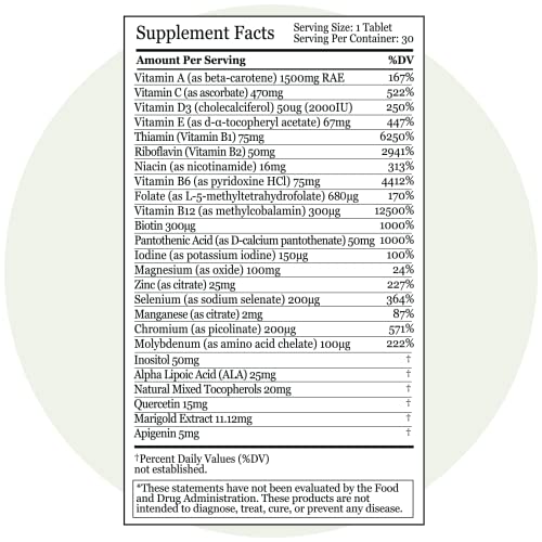 Wholesome Organics Multivitamin for Men & Women - Vitamin A, B, C, D, E - Ene...