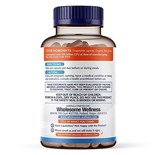 Organic Probiotics 100 Billion CFU, Dr Formulated Probiotics for Women, Probi...