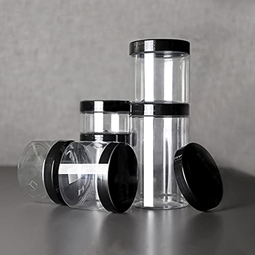 12Pack 4 OZ Clear Plastic Slime Jars With Lids,Clear containers Great for str...