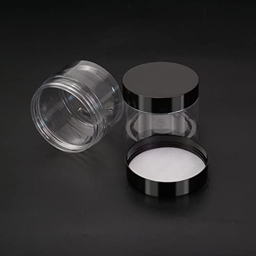 Plastic Jars with Lids, 12Pcs 4Oz Clear Plastic Travel Size Containers Storag...