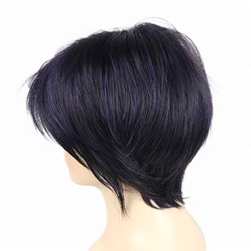 Wiginway Short Straight Full Synthetic Wigs Fashion Thick Fluffy Wigs Natural...