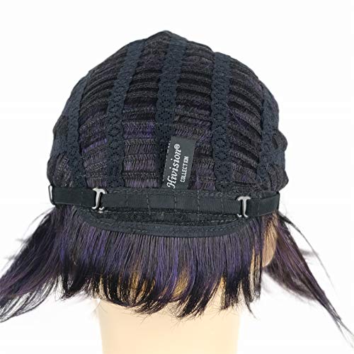 Wiginway Short Straight Full Synthetic Wigs Fashion Thick Fluffy Wigs Natural...