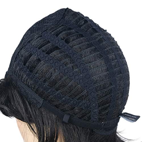 Wiginway Short Straight Full Synthetic Wigs Shaggy Hairstyle Layered Wigs wit...