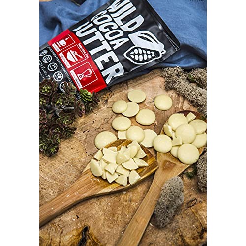 Wild Foods Cocoa Butter Wafers - Unrefined, Food Grade, Plant-Based, Paleo, V...