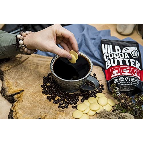 Wild Foods Cocoa Butter Wafers - Unrefined, Food Grade, Plant-Based, Paleo, V...