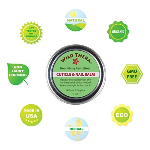 Wild Thera Herbal Cuticle Balm. Natural Cuticle Oil Cuticle Moisturizer for C...