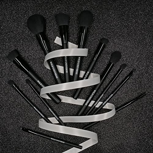 Wild Universe Professional Makeup Brushes 12 Pcs, Premium & Synthetic, Kabuki...