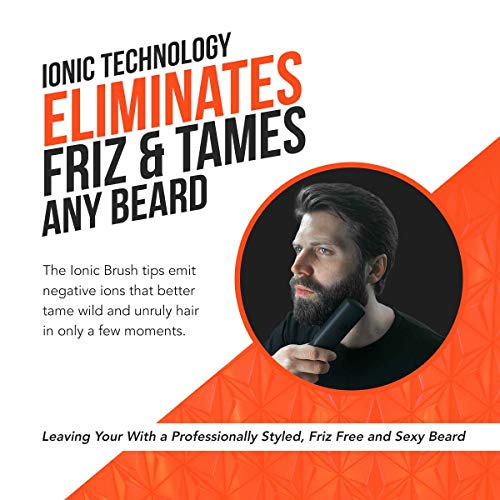 Beard Straightener for Men, 2 in 1 for Beard & Hair- Anti-Scalding, Ionic Tec...