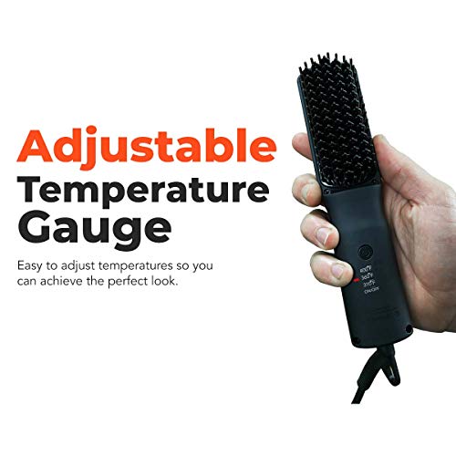 Beard Straightener for Men, 2 in 1 for Beard & Hair- Anti-Scalding, Ionic Tec...