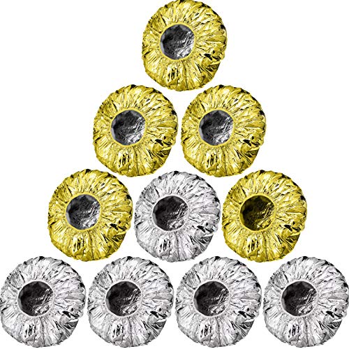 12 Pieces Aluminum Foil Deep Conditioning Caps Reusable Hair Processing Caps ...